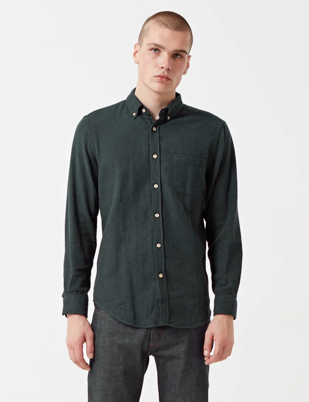 Portuguese Flannel Teca Shirt - Green