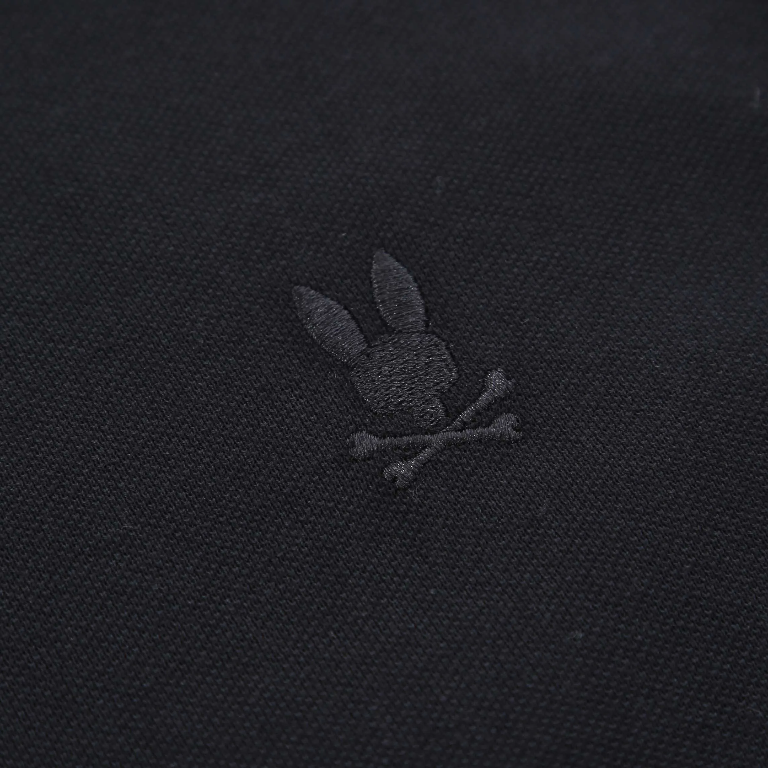 Psycho Bunny Austin Pique Oxford Shirt in Black