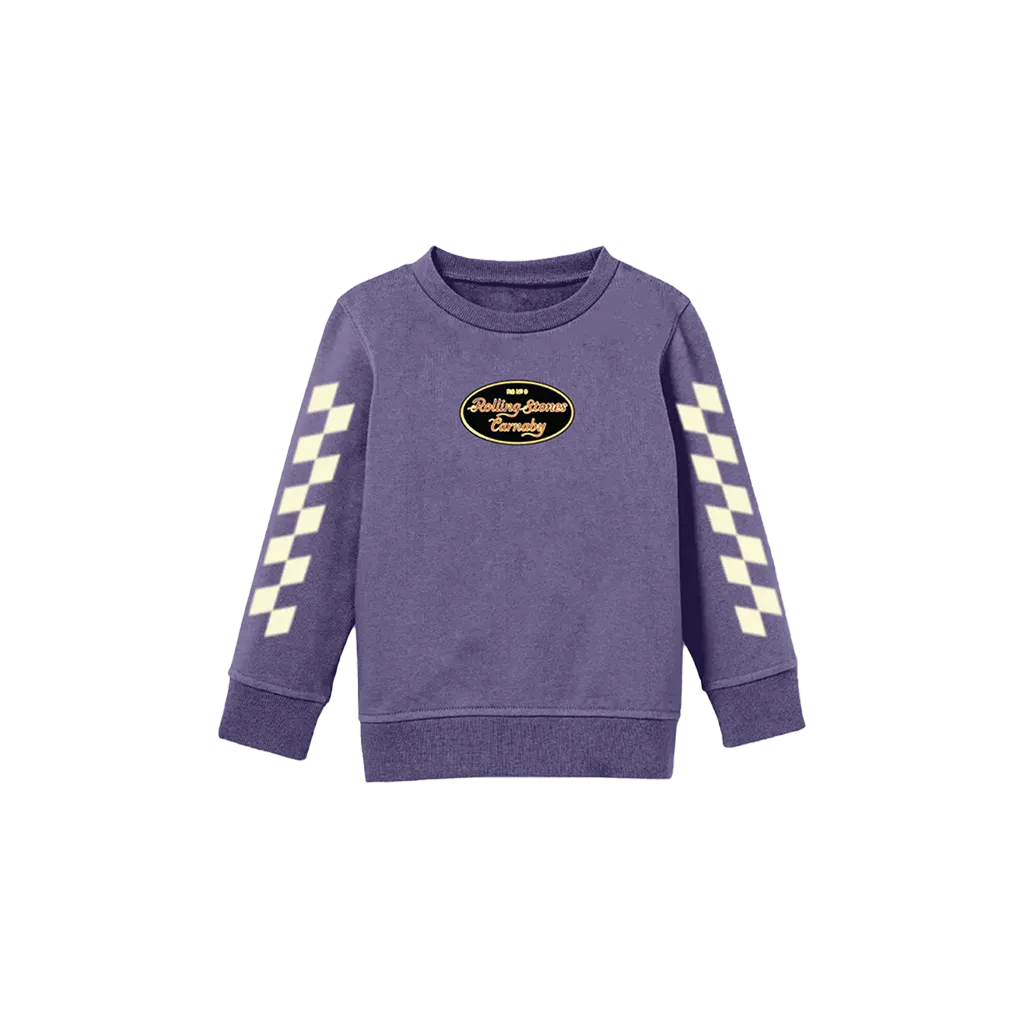 Rolling Stones Checkered Sleeve Kids Crewneck