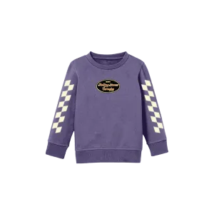 Rolling Stones Checkered Sleeve Kids Crewneck