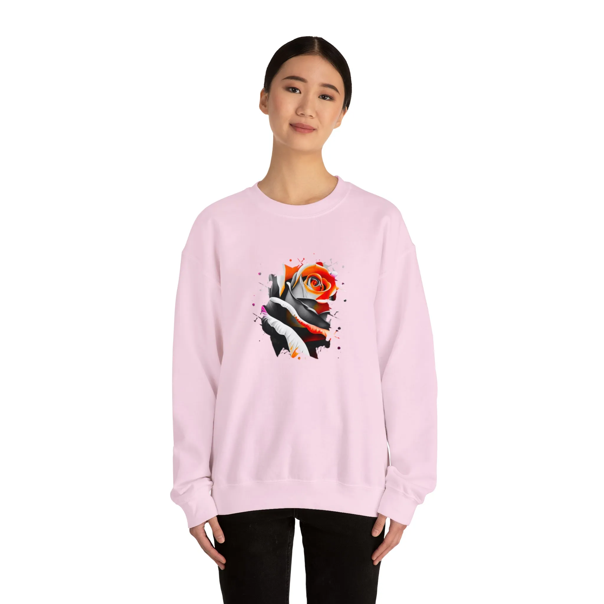 Rose Unisex Heavy Blend™ Crewneck Sweatshirt