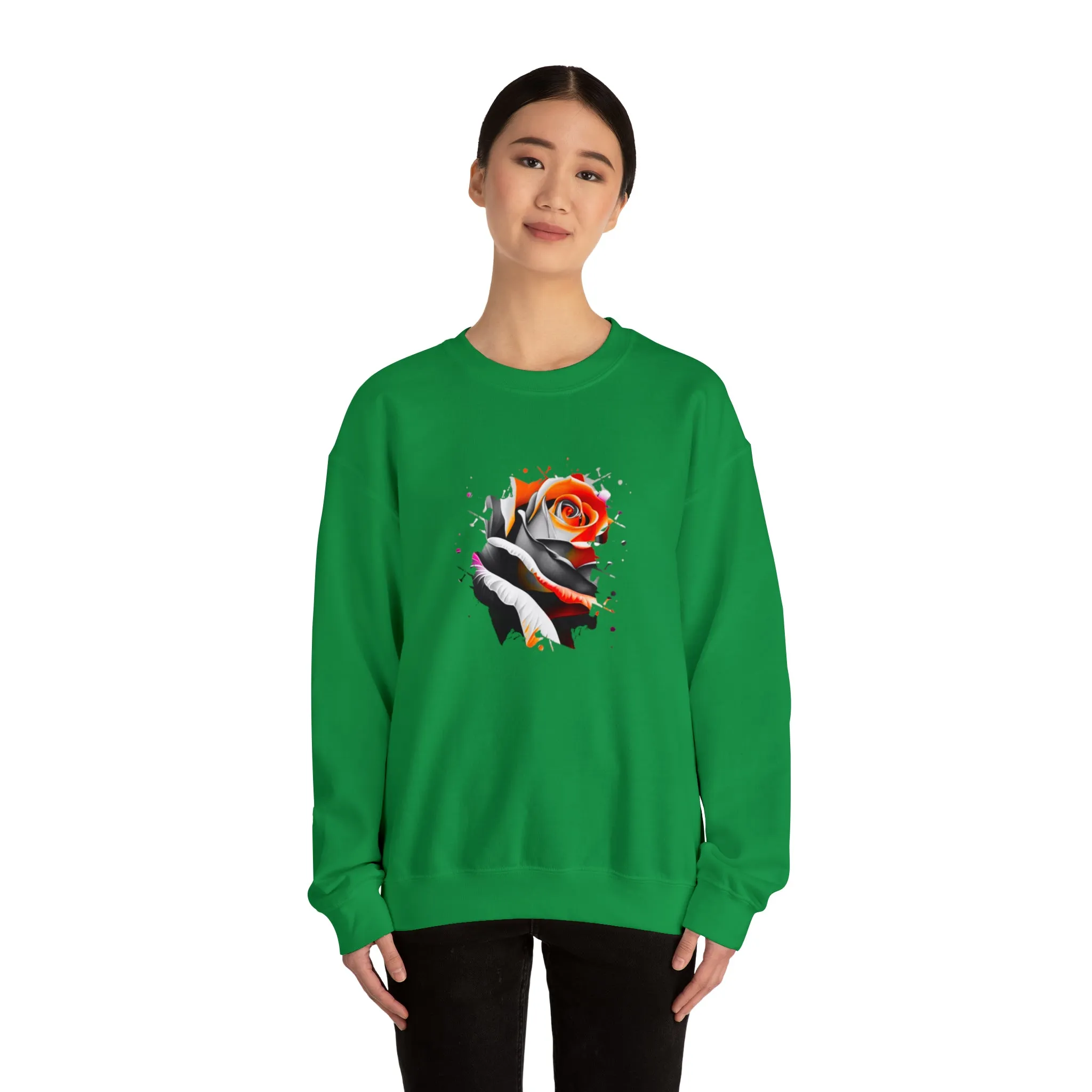 Rose Unisex Heavy Blend™ Crewneck Sweatshirt