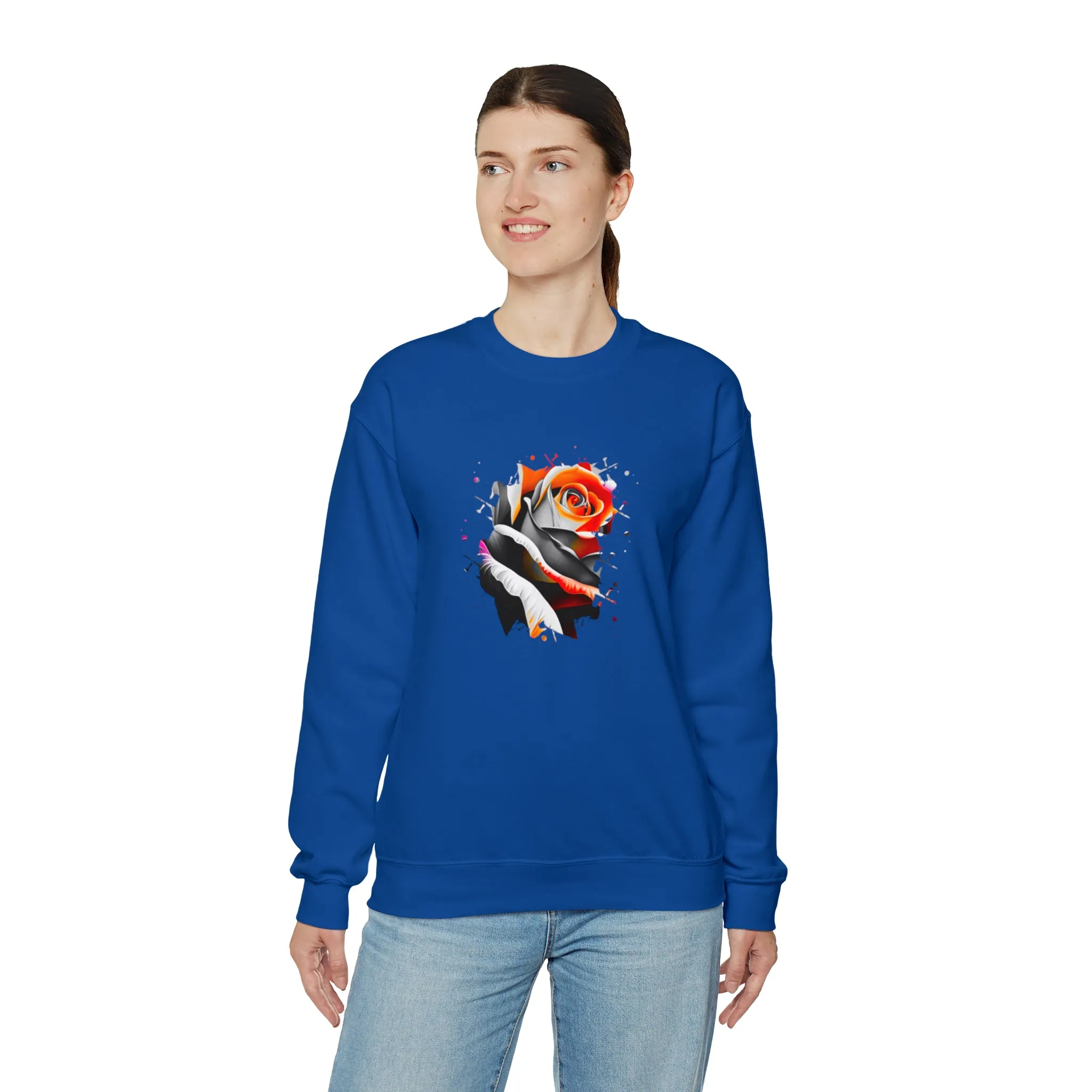 Rose Unisex Heavy Blend™ Crewneck Sweatshirt