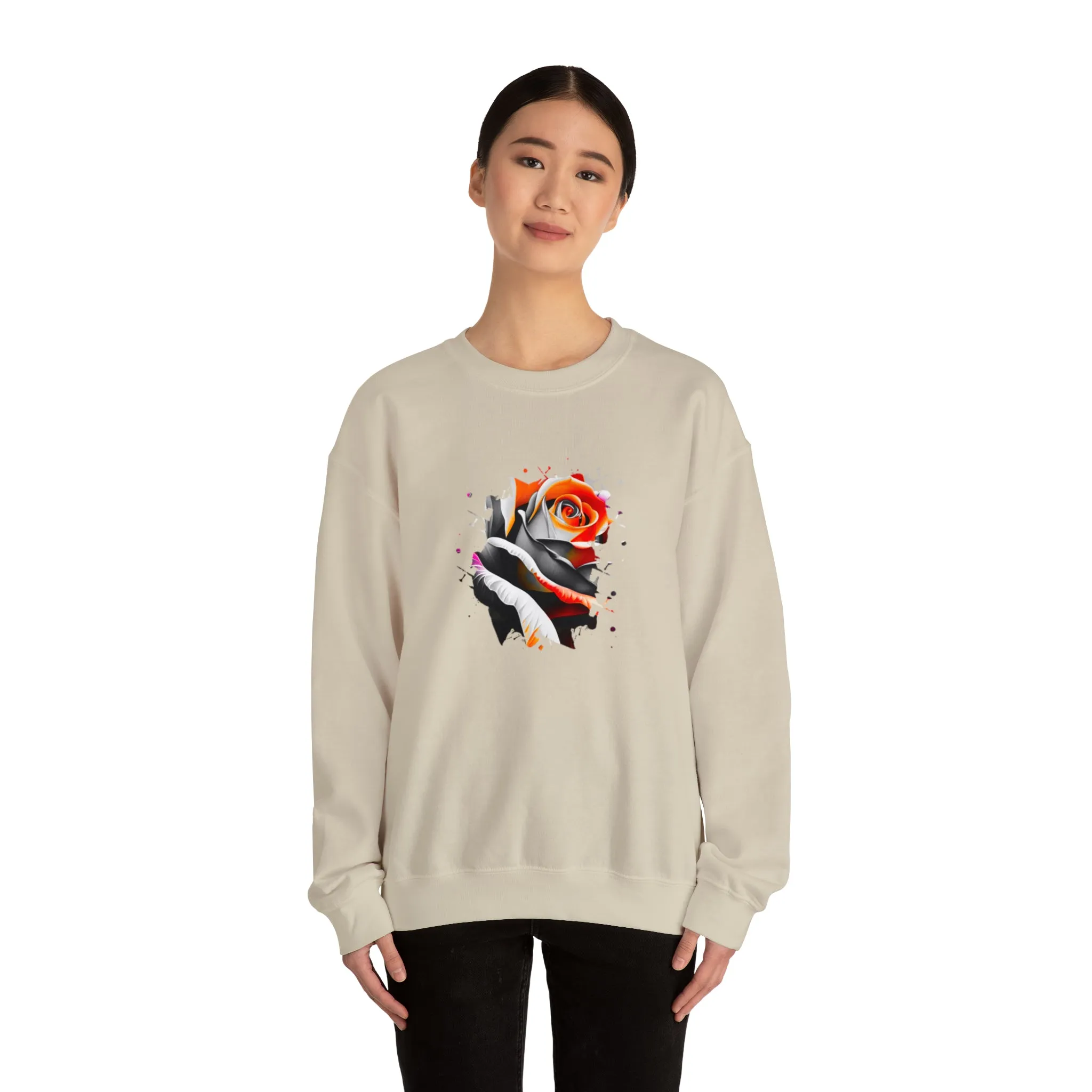 Rose Unisex Heavy Blend™ Crewneck Sweatshirt