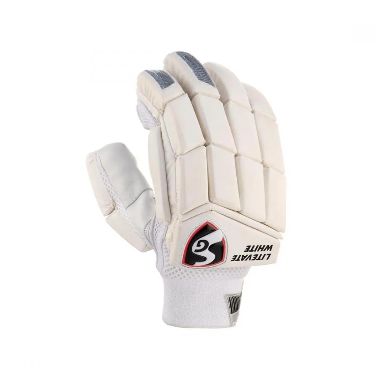 SG Litevate White Cricket Batting Gloves