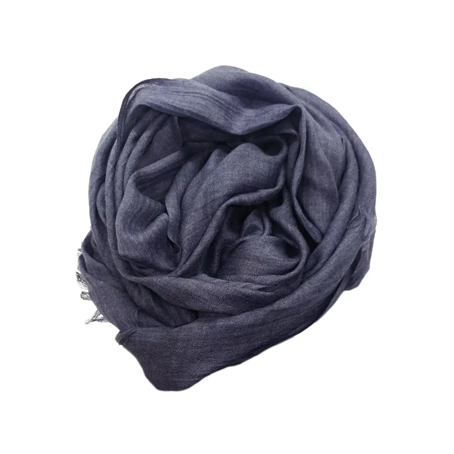 Soft Bamboo Scarf – Denim Blue