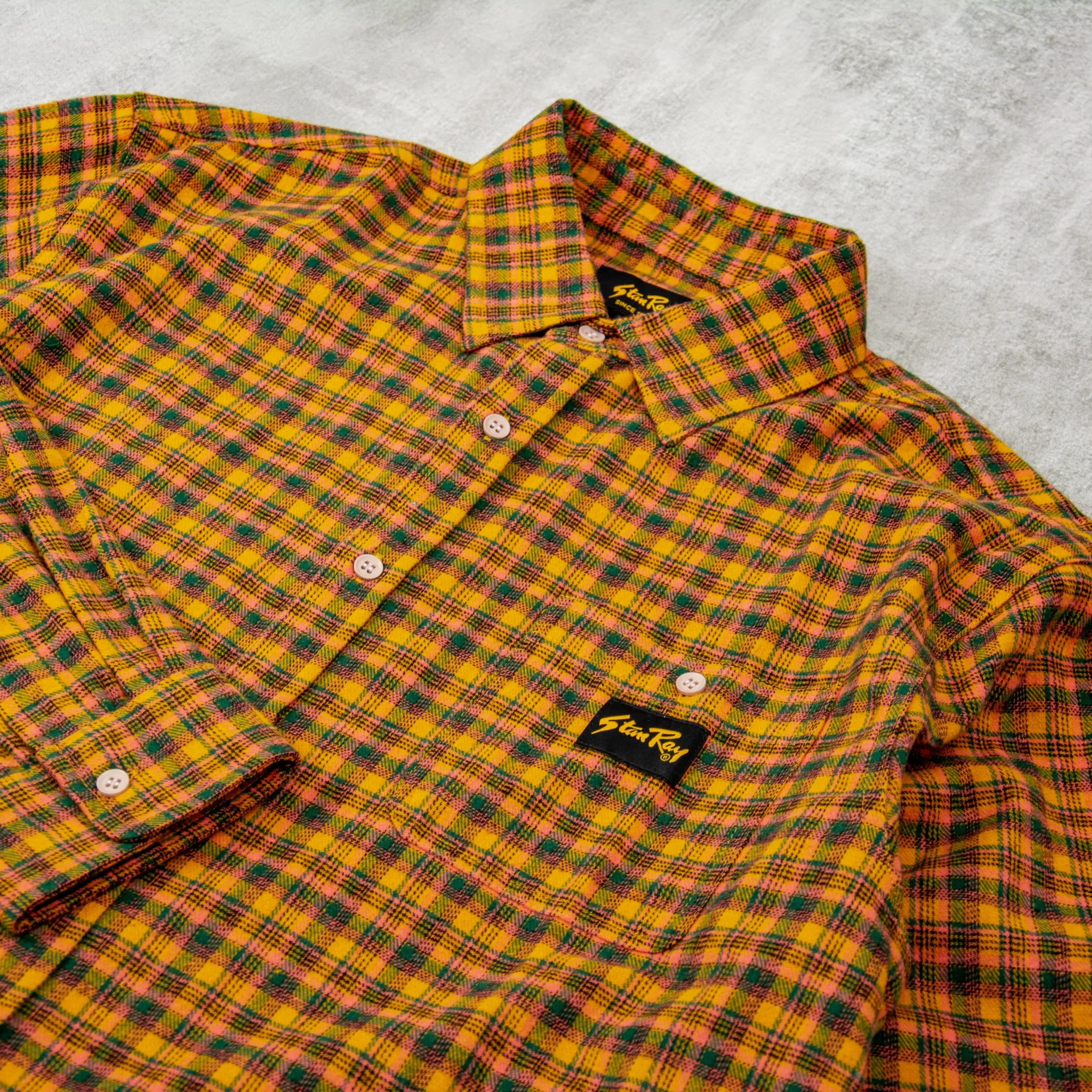 Stan Ray Flannel Shirt - Orange Plaid