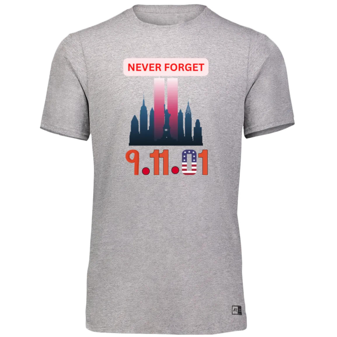 Unisex Dri-Power Tee--Never Forget 9-11-01