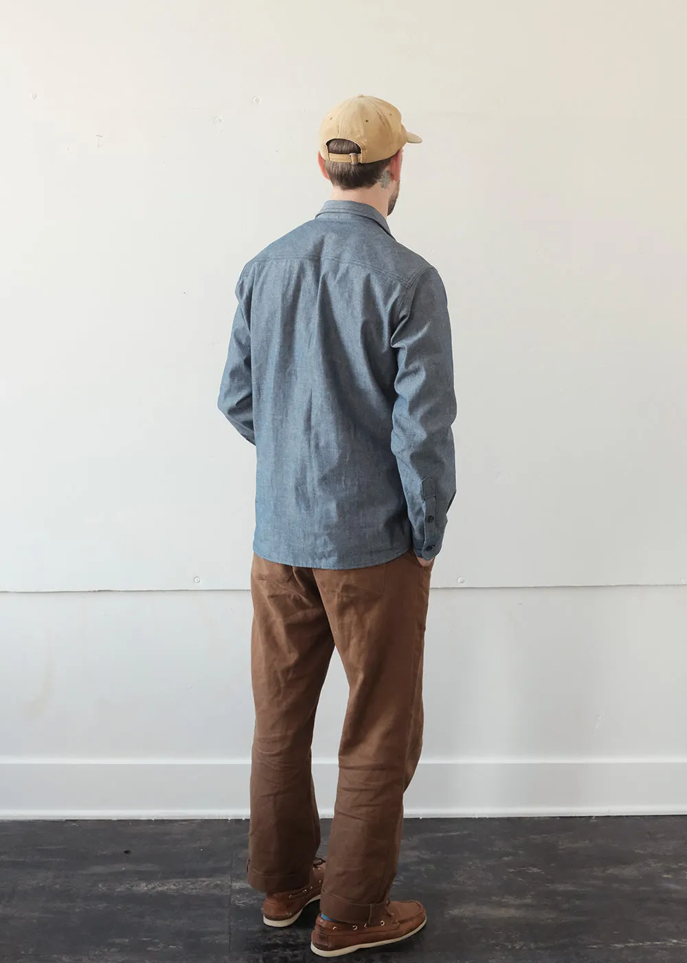 Weathervane Shirt –  Smoke Chambray