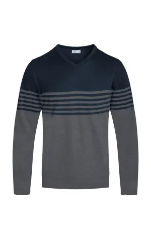 Weiv Mens Knit VNeck Pullover Sweater