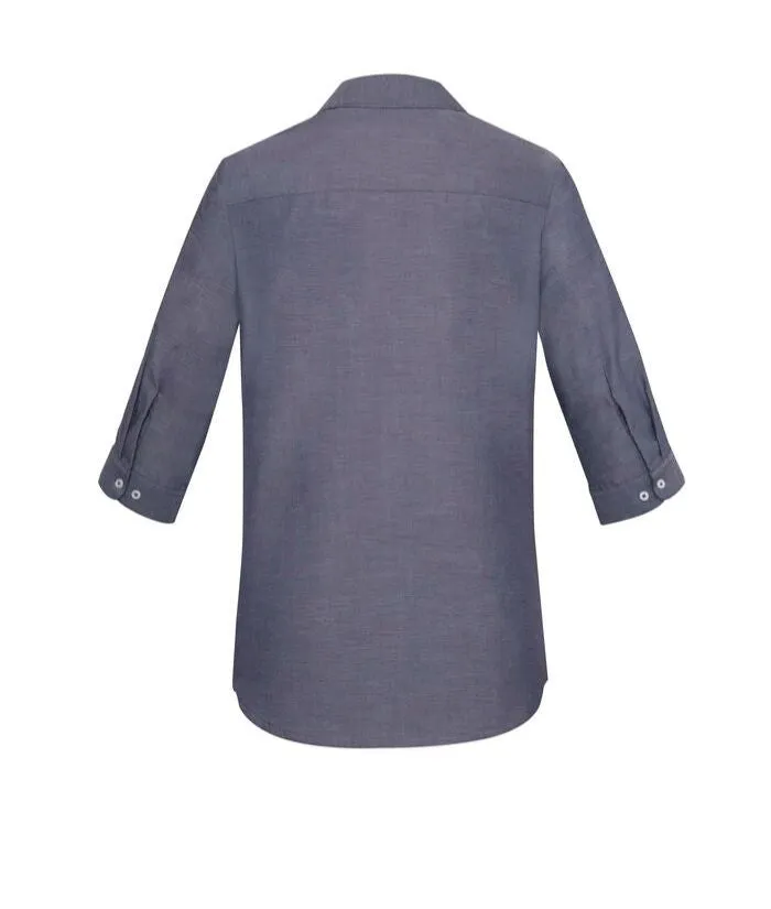 Womens Charlie 3/4 Sleeve Chambray Shirt