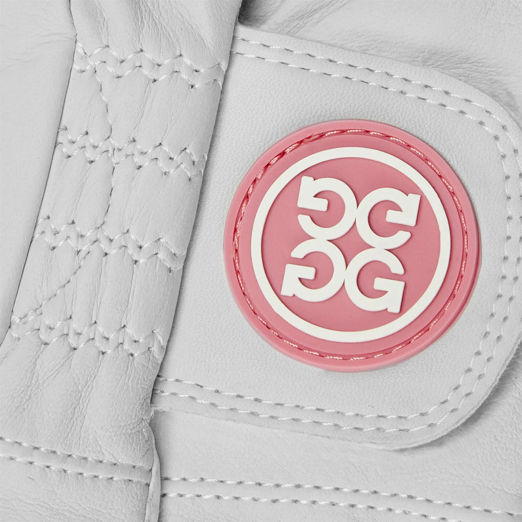 Womens Essential Silicone Patch Golf Glove Snow/Blush - AW24