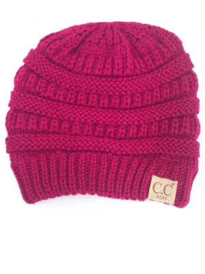 YJ-847 Hot Pink Kid Beanie